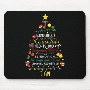 Christian Christmas Jesus Bible Names Xmas Tree Sh Mouse Mat