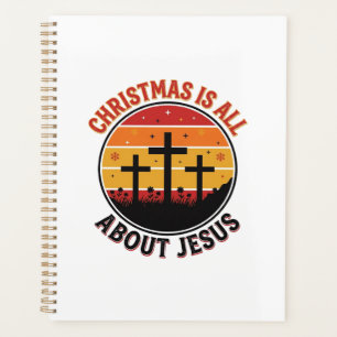 Christian Christmas Jesus Sunset Cross T-Shirt Des Planner
