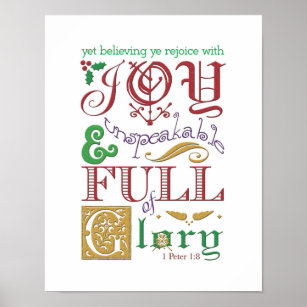 Bible Verse Christmas Posters &amp; Prints | Zazzle UK