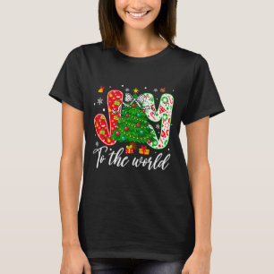 Christian Christmas Joy To The World Christmas Tre T-Shirt