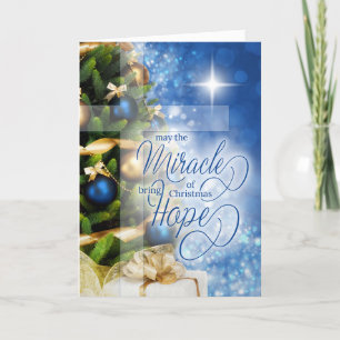 Christian Christmas Miracle Brings Hope Holiday Card