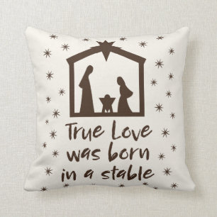 Christian Christmas Nativity Jesus Religious Cushion