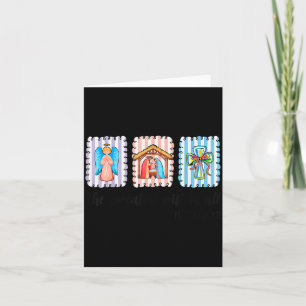 Christian Christmas Nativity Scene Jesus Faith Bel Card