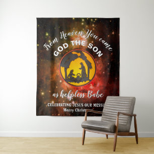 Christian Christmas Nativity Tapestry
