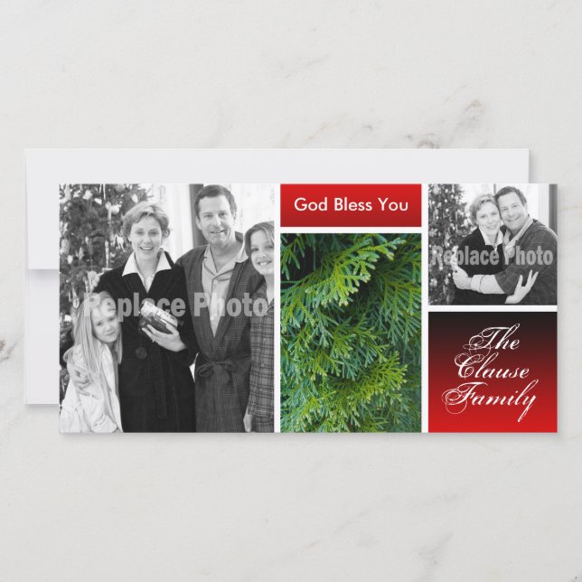 Christian Christmas Photo Cards Holiday Pictures (Front)