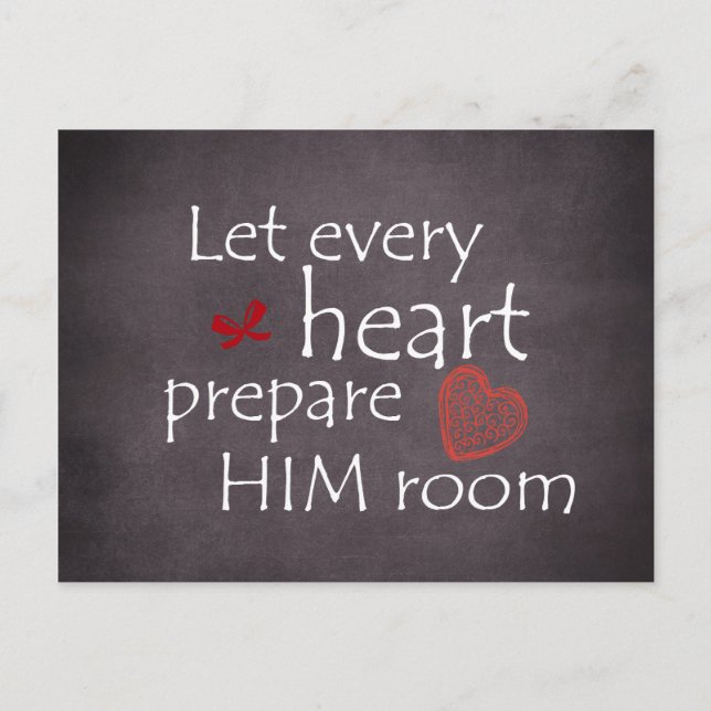 Christian Christmas Quote Holiday Postcard (Front)