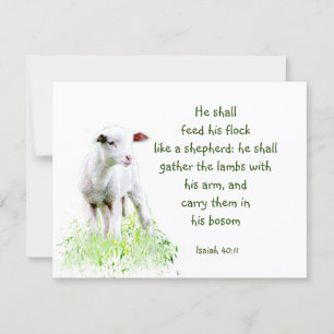 Christian Christmas Scripture Inspirational Verse Card