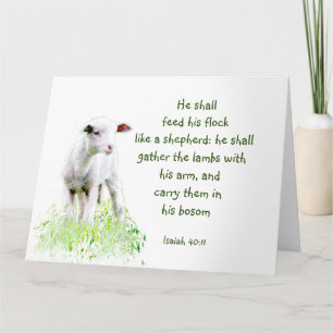 Christian Christmas Scripture Inspirational Verse Card