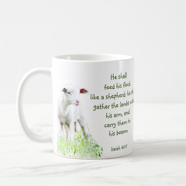 Christian Christmas Scripture Inspirational Verse Coffee Mug (Left)