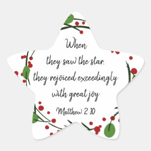 Christian Christmas Scripture Sticker Scripture
