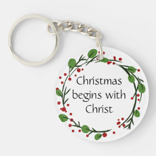 Christian Christmas Scripture Sticker Scripture Key Ring