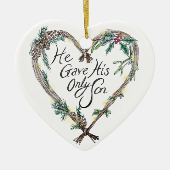 Christian Christmas Tree Decoration Zazzle.co.uk