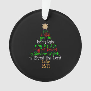Christian Christmas Tree Shirts Ornament