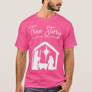 Christian Christmas True Story Jesus Celebrate Nat T-Shirt
