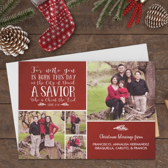 Christian Christmas Verse Typography Holiday Photo (Creator Uploaded)