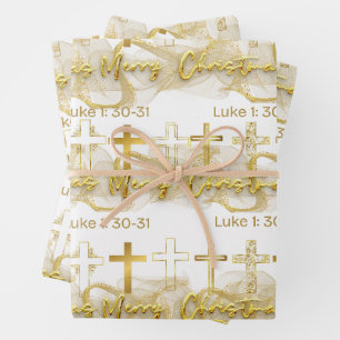 Christian CHRISTmas Wrapping Paper SHEETS
