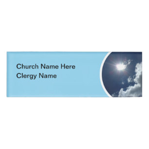 Christian Church Clergy Budget Name Tags