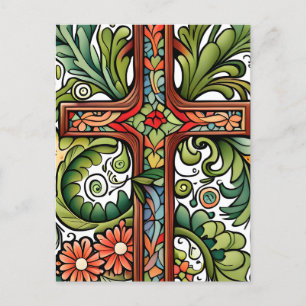 Christian Church Cross Easter Jesus Baptist Love Holiday Postcard