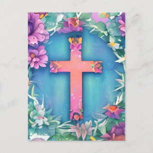 Christian Church Cross Easter Jesus Baptist Love  Postcard