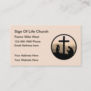Christian Church Pastor Business Cards