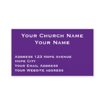 Christian Church Pastor Purple and White Religious