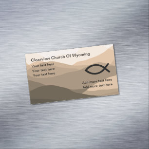 Christian Church Scenic Business Card Magnets