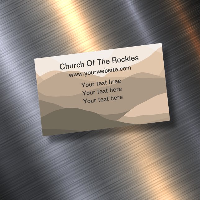 Christian Church Scenic Nature Theme Magnetic Business Card (Creator Uploaded)