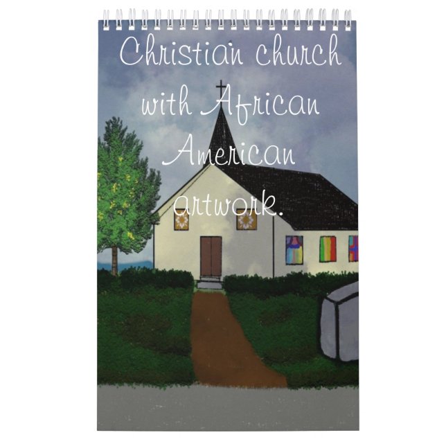 Christian church with African American artwork. Calendar (Cover)