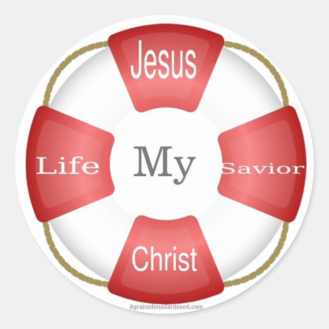 Christian Classic Round Sticker (Front)