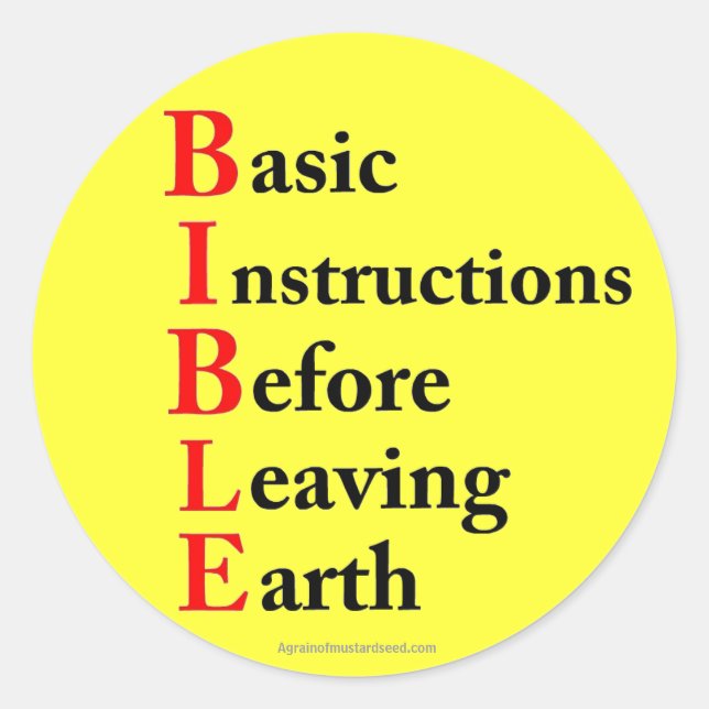 Christian Classic Round Sticker (Front)