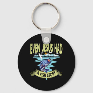 Christian Clothing B Fishing Even Jesus Had A Fish Key Ring
