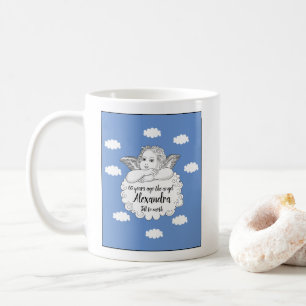 Christian Cloud Angel Happy 60th Birthday Coffee Mug