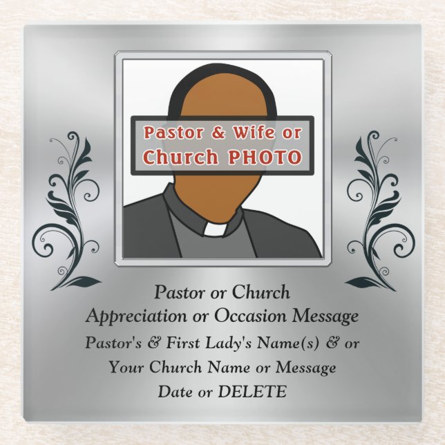 Christian Coasters for Pastors Gifts for Reverends (Front)
