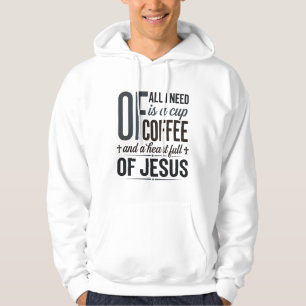 Christian Coffee Jesus Quote Vintage Shirt Design_
