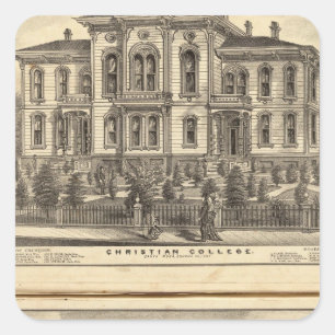 Christian College and Pacific Methodist College Square Sticker