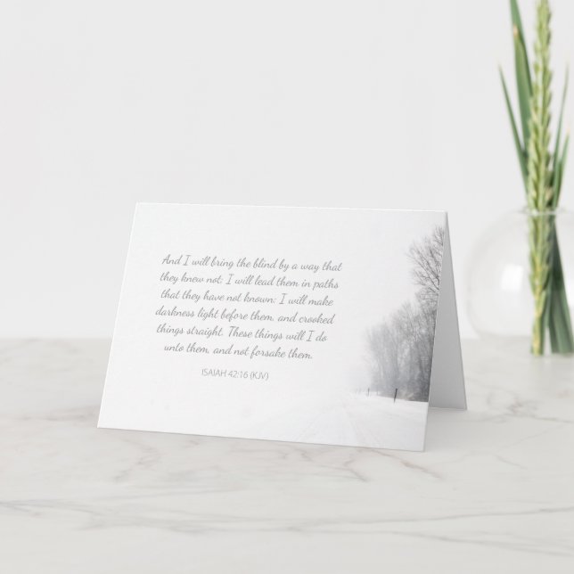 Christian Comfort - God will not forsake you Card (Front)