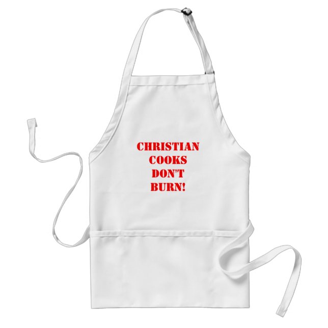 CHRISTIAN COOKS DON'T BURN! STANDARD APRON (Front)