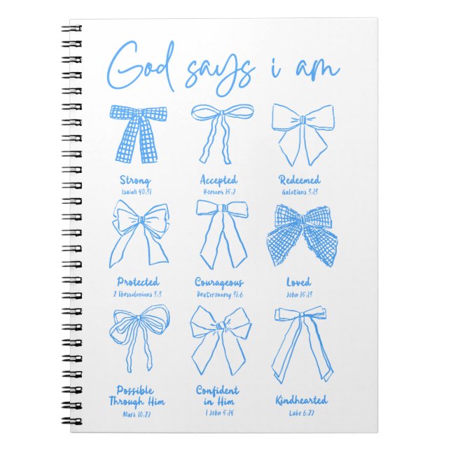 Christian Coquette God Says I am Notebook (Front)