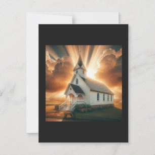 Christian Country Church Postcard