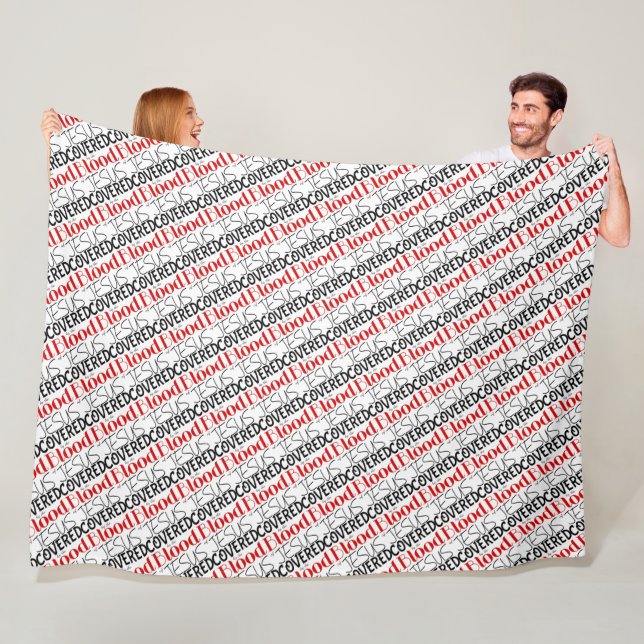 Christian COVERED BY BLOOD OF JESUS Prayer Fleece Blanket (In Situ)