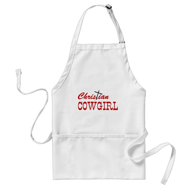 Christian Cowgirl Standard Apron (Front)