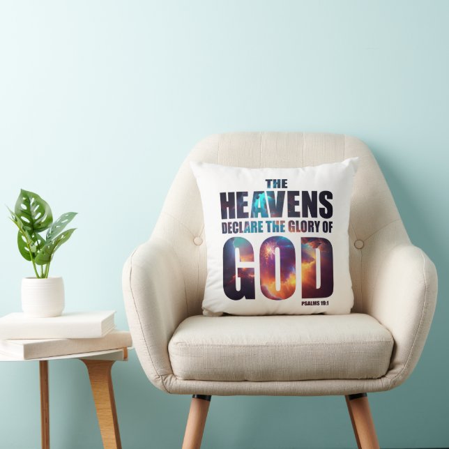 Christian Creation: Heavens Declare Glory of GOD Cushion (Chair)