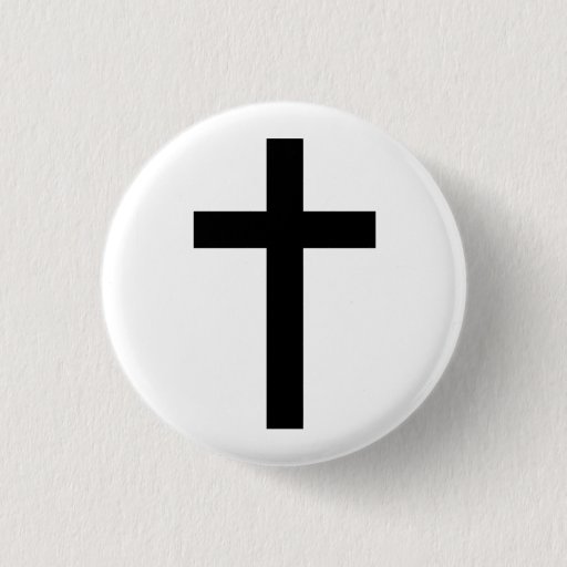 Image of "CHRISTIAN CROSS" 3 Cm Round Badge
