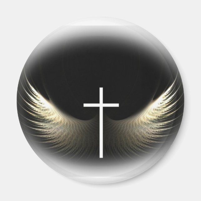 Christian Cross and Holy Spirit Magnet (Front)