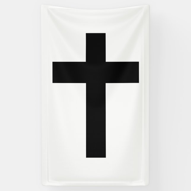 Christian Cross Banner (Vertical)