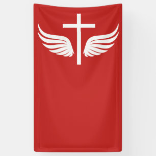 Christian cross banner