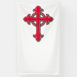 Christian cross banner