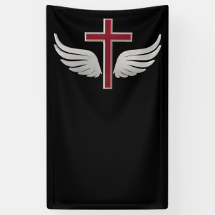 Christian cross banner