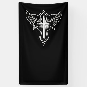 Christian cross banner