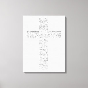 Christian Cross Bible Verses John 14 Canvas Print